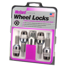 Load image into Gallery viewer, McGard Wheel Lock Bolt Set - 4pk. (Radius Seat) M14X1.5 / 17mm Hex / 28.2mm Shank Length - Black Wheel Bolts McGard