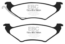 Load image into Gallery viewer, EBC 96-00 Chrysler Town & Country 3.3 (15in Wheels) Ultimax2 Rear Brake Pads Brake Pads - OE EBC