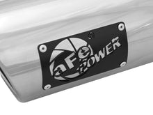 Load image into Gallery viewer, aFe MACHForce-XP 304 Stainless Steel Polished Exhaust Tip 3.5in x 4.5in Out x 12in L Clamp-On Tips aFe