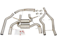 Load image into Gallery viewer, aFe MACHForce XP SS-304 Polish Tip 3.0in-2.5in Dia Cat Back Exhaust 11-13 BMW 335i (E90/E92) 3.0L Catback aFe