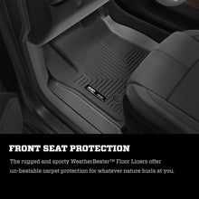 Load image into Gallery viewer, Husky Liners 19-23 Chevrolet Silverado 1500 Crew Cab WeatherBeater Blk Front & 2nd Seat Floor Liners Floor Mats - Rubber Husky Liners