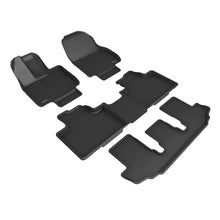 Load image into Gallery viewer, 3D Maxpider 21-22 Toyota Highlander Hybrid 2nd Row Bucket Kagu 1st 2nd 3rd Row - Set (Black) Floor Mats - Rubber 3D MAXpider