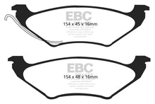 Load image into Gallery viewer, EBC 96-00 Chrysler Town & Country 3.3 (15in Wheels) Ultimax2 Rear Brake Pads Brake Pads - OE EBC
