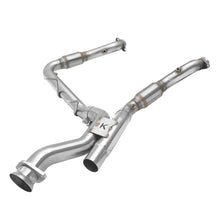 Load image into Gallery viewer, Kooks 17-19 Ford F150 Raptor EcoBoost 3.5L V6 3in Stainless GREEN Catted Turbo Down Pipes Connecting Pipes Kooks Headers