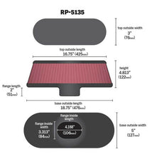 Load image into Gallery viewer, K&N Air Filter with Carbon Fiber Top and Base Air Filters - Universal Fit K&N Engineering