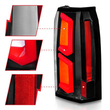 Load image into Gallery viewer, ANZO 2015-2020 Chevrolet Tahoe LED Tail Lights w/ Light Bar Black Housing Clear Lens Tail Lights ANZO