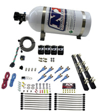 Load image into Gallery viewer, Nitrous Express 8 Cyl Soft Line Shark Rail Nitrous Kit w/10lb Bottle Nitrous Systems Nitrous Express