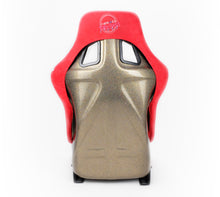 Load image into Gallery viewer, NRG FRP Bucket Seat ULTRA Edition - Large (Red Alcantara/Gold Glitter Back) Race Seats NRG