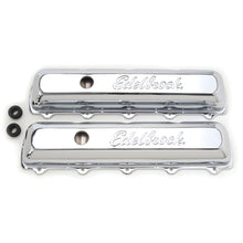 Load image into Gallery viewer, Edelbrock Valve Cover Signature Series Oldsmobile 350-455 CI V8 Chrome Valve Covers Edelbrock