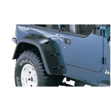 Load image into Gallery viewer, Bushwacker 87-95 Jeep Wrangler Cutout Style Flares 2pc Cutting Optional Not Renegade - Black Fender Flares Bushwacker