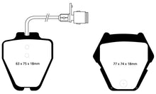 Load image into Gallery viewer, EBC 00-03 Audi A8 Quattro 4.2 (8 Pad Set) Yellowstuff Front Brake Pads Brake Pads - Performance EBC