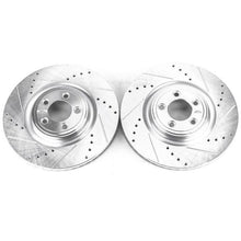 Load image into Gallery viewer, Power Stop 14-19 Jaguar F-Type Front Evolution Drilled & Slotted Rotors - Pair Brake Rotors - Slot & Drilled PowerStop