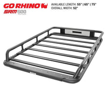 Load image into Gallery viewer, Go Rhino Universal 65in SRM 600 Basket Style Rack - Textured black Roof Baskets Go Rhino