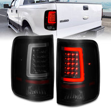 Load image into Gallery viewer, ANZO 2004-2006 Ford F-150 LED Tail Lights w/ Light Bar Black Housing Smoke Lens Tail Lights ANZO