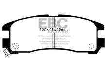 Load image into Gallery viewer, EBC 95-99 Chrysler Sebring Coupe 2.0 Greenstuff Rear Brake Pads Brake Pads - Performance EBC