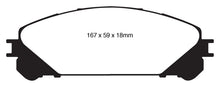 Load image into Gallery viewer, EBC 10+ Lexus RX350 3.5 (Japan) Greenstuff Front Brake Pads Brake Pads - Performance EBC