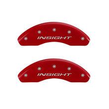 Load image into Gallery viewer, MGP Front set 2 Caliper Covers Engraved Front Insight Red finish silver ch Caliper Covers MGP