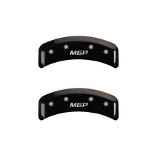 Load image into Gallery viewer, MGP 4 Caliper Covers Engraved Front & Rear MGP Black Finish Silver Char 1988 Chevrolet Corvette Caliper Covers MGP