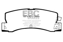 Load image into Gallery viewer, EBC 89-92 Geo Prizm 1.6 SL Greenstuff Rear Brake Pads Brake Pads - Performance EBC