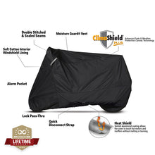 Load image into Gallery viewer, Dowco Cruisers (Small/Medium Models) WeatherAll Plus Motorcycle Cover - Black Misc Powersports Dowco