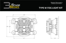 Load image into Gallery viewer, Diode Dynamics SS3 Sport Type M Kit ABL - Yellow SAE Fog Light Accessories and Wiring Diode Dynamics
