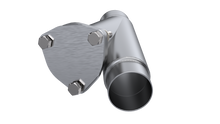 Load image into Gallery viewer, QTP 2.25in Weld-On QTEC Exhaust Cutout Y-Pipe Y Pipes QTP