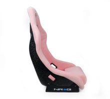 Load image into Gallery viewer, NRG FRP Bucket Seat Prisma Edition w/ Pearlized Back and Pink Alcantara (Medium) Race Seats NRG