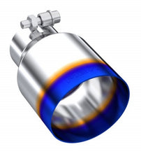 Load image into Gallery viewer, MBRP Burnt End Tip 2.5 ID 4 ID Out 6.5 length Single Wall Angle Cut 304 Stainless Steel Tips MBRP