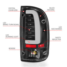 Load image into Gallery viewer, ANZO 95-00 Toyota Tacoma LED Taillights Black Housing Clear Lens (Pair) Tail Lights ANZO