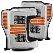 Load image into Gallery viewer, AlphaRex 17-19 Ford F-250 SD NOVA LED Proj Headlights Plank Style Chrome w/Activ Light/Seq Signal Headlights AlphaRex