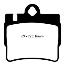 Load image into Gallery viewer, EBC 01-02 Mercedes-Benz CL55 AMG 5.5 Redstuff Rear Brake Pads Brake Pads - Performance EBC