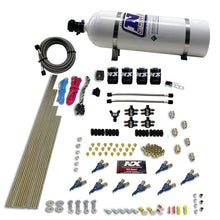 Load image into Gallery viewer, Nitrous Express 8 Cyl Piranha Direct Port 4 Solenoids Nitrous Kit (200-500HP EFI Jets) w/15lb Bottle Nitrous Systems Nitrous Express