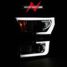 Load image into Gallery viewer, ANZO 2015-2017 Ford F-150 Projector Headlights w/ Plank Style Switchback Chrome w/ Amber Headlights ANZO