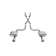 Load image into Gallery viewer, Corsa 2021-2024 Dodge Durango SRT Hellcat Cat-Back 2.75in Dual Rear Exit Sport 4.5in Polished Tips Catback CORSA Performance