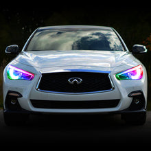 Load image into Gallery viewer, Oracle 14-21 Infiniti Q50 RGB+W Headlight Halo Upgrade Kit - ColorSHIFT w/o Controller SEE WARRANTY Headlights ORACLE Lighting