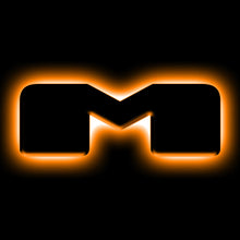 Load image into Gallery viewer, ORACLE Lighting Universal Illuminated LED Letter Badges - Matte Blk Surface Finish - M SEE WARRANTY Light Accessories and Wiring ORACLE Lighting
