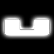 Load image into Gallery viewer, ORACLE Lighting Universal Illuminated LED Letter Badges - Matte Wht Surface Finish - U SEE WARRANTY Light Accessories and Wiring ORACLE Lighting