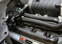 Load image into Gallery viewer, J&L 11-17 Ford Mustang GT (w/Roush/VMP S/C) Passenger Side Oil Separator 3.0 - Black Anodized Oil Separators J&L