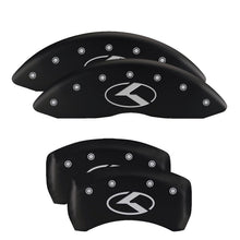 Load image into Gallery viewer, MGP 4 Caliper Covers Engraved Front & Rear MGP Red Finish Silver Characters 2018 Genesis G80 Caliper Covers MGP