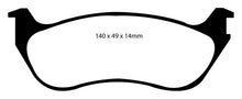 Load image into Gallery viewer, EBC 02-05 Ford Explorer 4.0 2WD Greenstuff Rear Brake Pads Brake Pads - Performance EBC