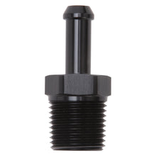 Load image into Gallery viewer, Edelbrock Hose Fittings Straight 1/2In NPT to 3/8In Barb Black Anodize Fittings Edelbrock