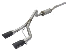 Load image into Gallery viewer, aFe Rebel Series CB 2.5in Dual Center Exit SS Exhaust w/ Black Tips 07-15 Jeep Wrangler 3.6L/3.8L V6 Catback aFe