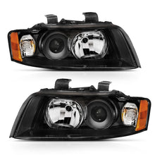 Load image into Gallery viewer, ANZO 2002-2005 Audi A4 Projector Headlight Black G2 (Halogen Type) Headlights ANZO