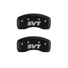 Load image into Gallery viewer, MGP 4 Caliper Covers Engraved Front & Rear SVT Red finish silver ch Caliper Covers MGP