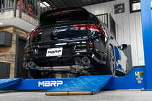 Load image into Gallery viewer, MBRP 2022 Volkswagon Golf R MK8 T304 Stainless Steel 3in Cat-Back, Quad Rear Exit- Carbon Fiber Tips Catback MBRP