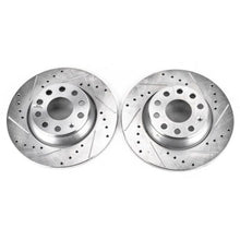 Load image into Gallery viewer, Power Stop 06-09 Audi A3 Rear Evolution Drilled & Slotted Rotors - Pair Brake Rotors - Slot & Drilled PowerStop