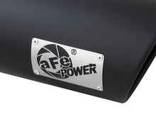 Load image into Gallery viewer, aFe Power MACH Force-Xp 4in In x 6in Out x 15in L Driver Side Clamp-On 4in 409 SS Exhaust Tip-Black Catback aFe