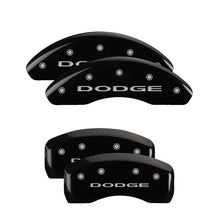 Load image into Gallery viewer, MGP Front set 2 Caliper Covers Engraved Front MGP Black finish silver ch Caliper Covers MGP