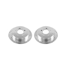 Load image into Gallery viewer, Power Stop 06-09 Hyundai Azera Rear Evolution Drilled & Slotted Rotors - Pair Brake Rotors - Slot & Drilled PowerStop