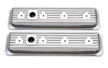 Load image into Gallery viewer, Edelbrock Valve Cover Signature Series Chevrolet 1987-1995 262-400 CI V8 Low Chrome Valve Covers Edelbrock